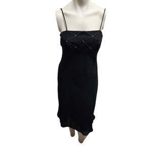 Cachet VTG Y2K Babydoll Fairygoth Sheer Embellish Witchy Whimsy Mid Length Dress